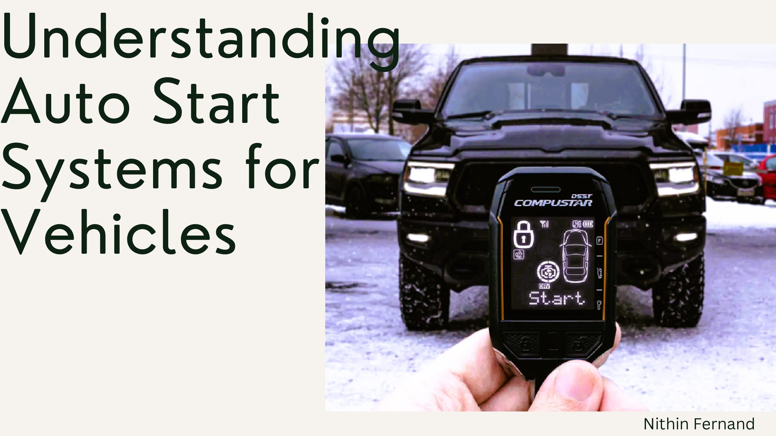 Understanding Auto Start Systems for Vehicles 2024